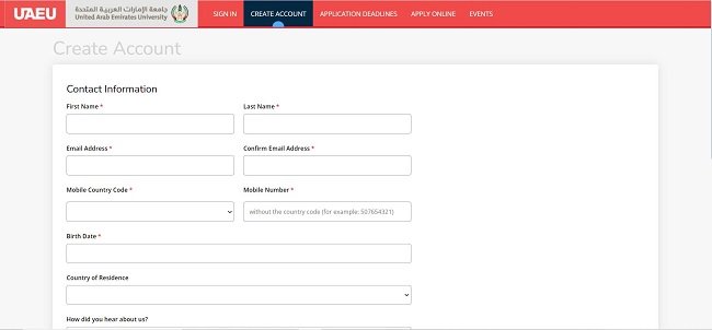 Create Account