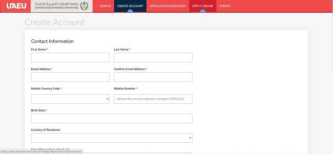 Create Account
