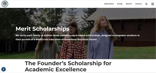 Steamboat Mountain School Merit Scholarship Official Website