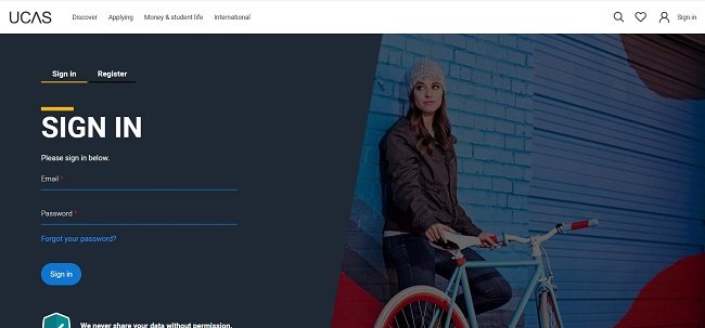 UCAS portal