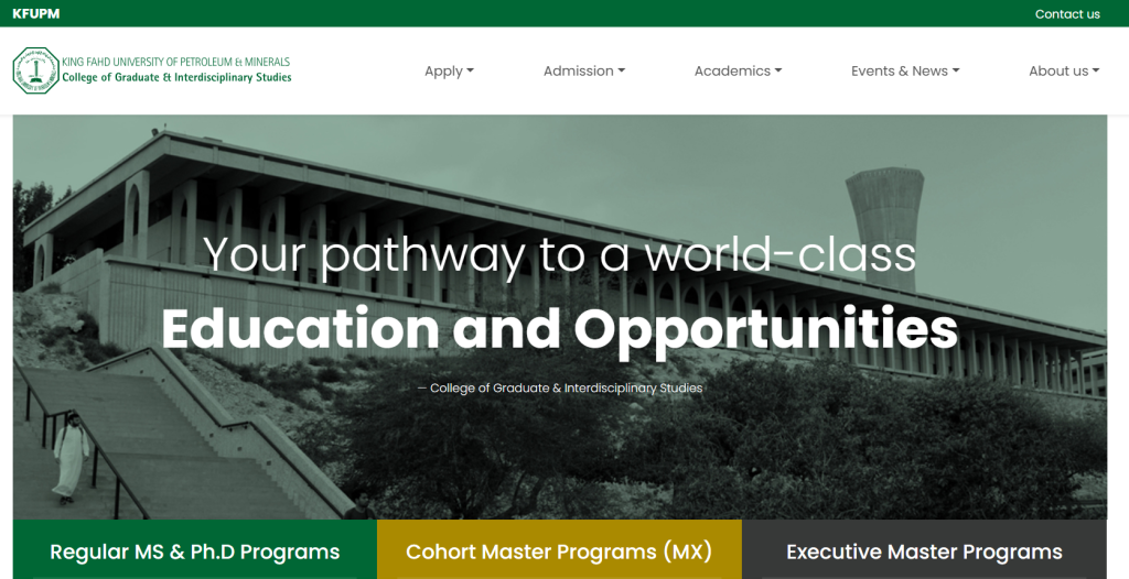 King Fahd University Scholarships