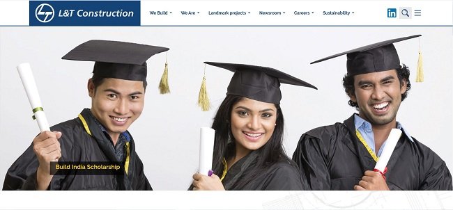 L&T Build India Scholarship Official Website