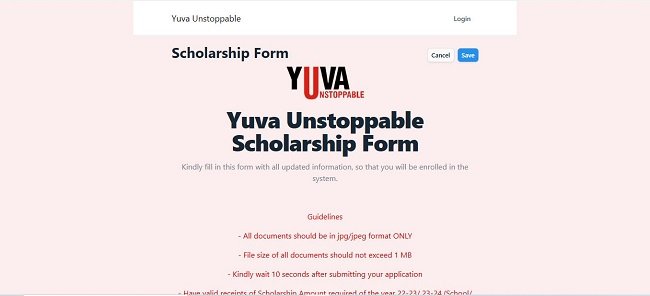 Apply Now For Scholarship