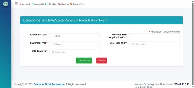 Renewal Registration